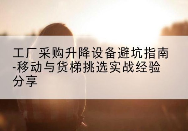 蓟州区移动式升降机怎么选-工厂采购升降设备避坑指南-移动与货梯挑选实战经验分享